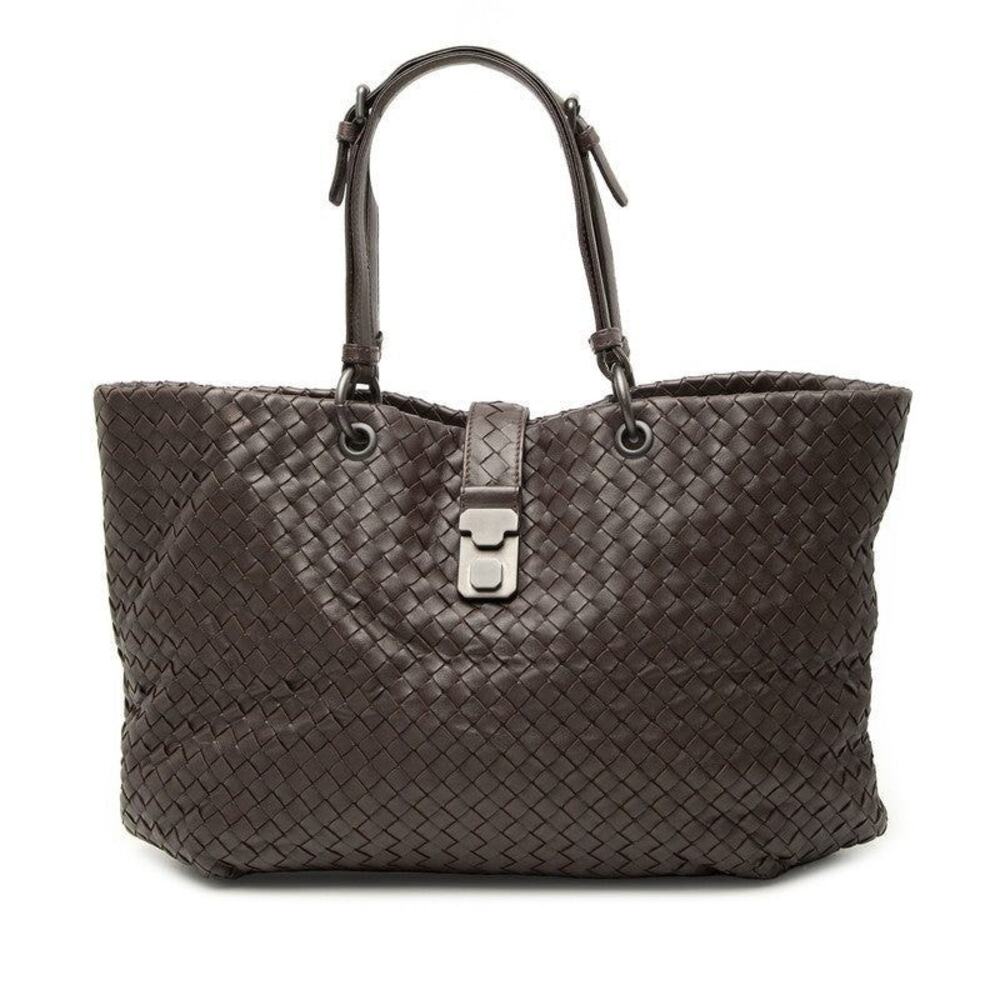 Bottega Veneta Intrecciato Tote Bag Brown